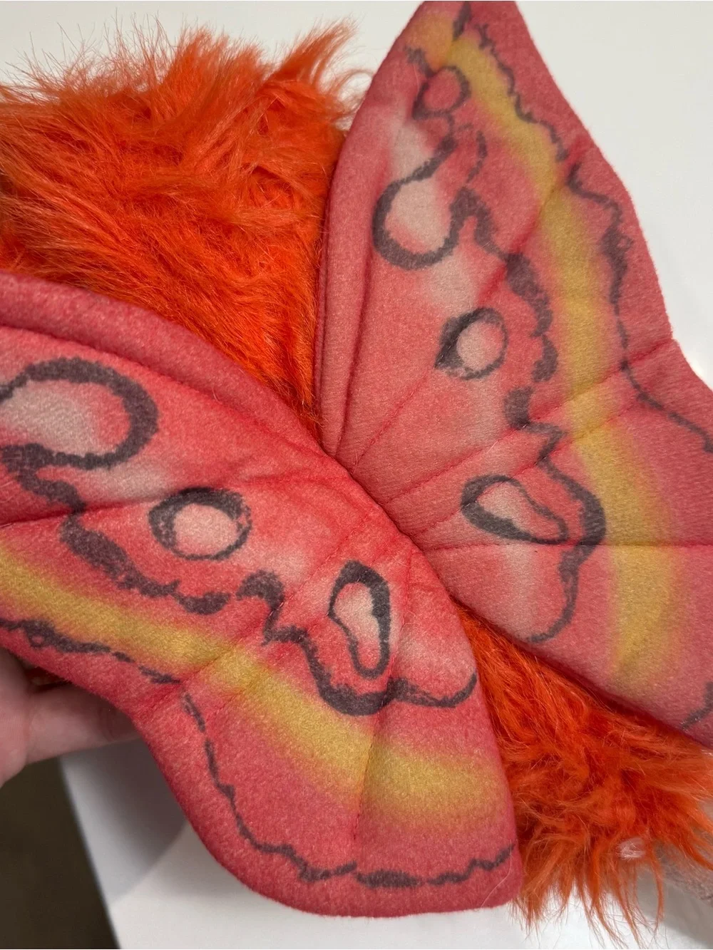 Disneyland Park Rare Orig. Discontinued Captain EO Fuzzy Ball Plushy Monkey 1986